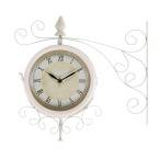 Metal Outdoor Double Clock