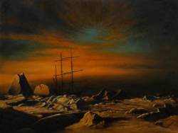 Panther Among Icebergs In Melville Bay