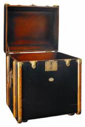 Black State Room End Table/Trunk