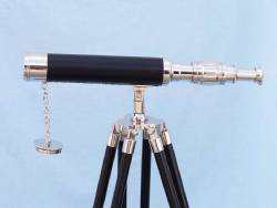 Chrome and Black Harbor Master Telescope 30"