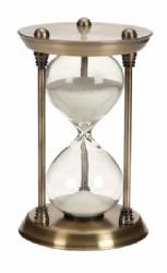 15 Minute Nautical Ship Sand Timer Metal Hour Glass