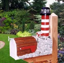 Wooden Lighthouse Mailbox Assateaque