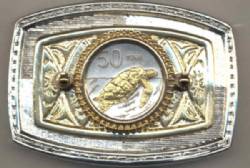 Cook Is. 50 Tene Turtle Belt Buckle