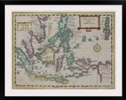 Antique map of Indonesian islands