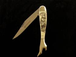 Scrimshaw Large Folding Knife