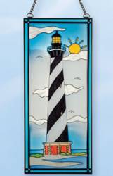 Stain Glass Lighthouse Cape Hatters
