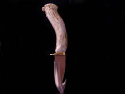 Antler Fixed Blade Knife WITHOUT SCRIMSHAW