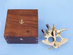 Captain's Brass Sextant 9"
