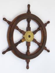 Wooden Ship Wheel