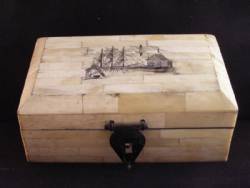 Scrimshaw Bone Box