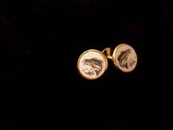 Scrimshaw Cuff Links