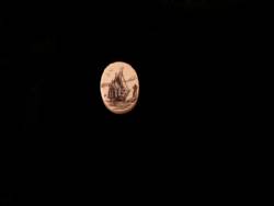Scrimshaw Bone Tie Tack