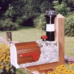 Wooden Lighthouse Mailbox Tybee Island