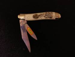 Trapper Iron Horse Scrimshaw Knife