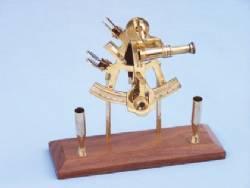 Brass Sextant Pen Holder