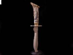 Scrimshaw Fixed Blade Knife