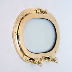 Brass Porthole Oblong With Glass