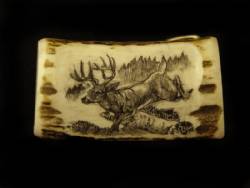 Antler Slab Belt Buckle