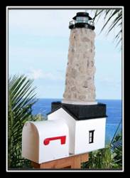 Lighthouse Mailbox Stone