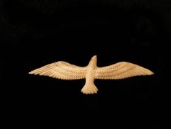 Carved Eagle Brooch