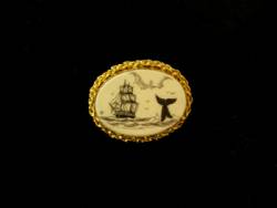 Fossil Ivory Brooch
