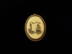 Fossil Ivory Brooch-Pendant