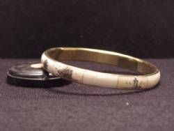 Scrimshaw Bangle Bracelet
