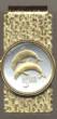 Iceland 5 kronur 2 Dolphins Money Clip