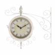 Metal Outdoor Double Clock
