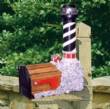 Wooden Lighthouse Mailbox Cape Hatteras