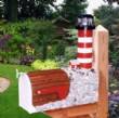Wooden Lighthouse Mailbox Assateaque