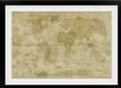 World Map Antique Style