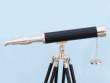 Chrome and Black Harbor Master Telescope 42"