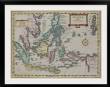 Antique map of Indonesian islands