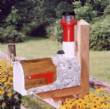 Wooden Lighthouse Mailbox Barnequat