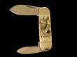 Scrimshaw Sunfish 2 Blade Knife