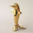 Brass Dolphin Statue