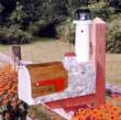 Wooden Lighthouse Mailbox Boston Habor