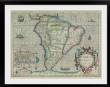 Antique map of South America