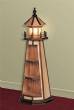Handcrafted Oak Lighthouse 4' Natural Walnut Trim