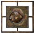 Uno Fish Nautical Metal Wall Art Decor Sculpture