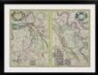 Pair of antique maps of region in eastern Europe